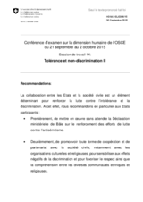 Written recommendations