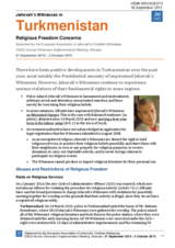 Turkmenistan Religious Freedom Concerns