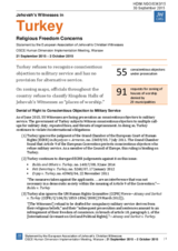 Jehovah&rsquo;s Witnesses in Turkey Religious Freedom Concerns