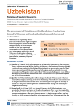 The government of Uzbekistan withholds religious freedom from Jehovah&rsquo;s Witnesses and local authorities frequently harass and mistreat them