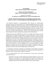 Remedy and Reparations towards the Greek-Orthodox Community of the Republic of Turkey on the 60&rsquo;th Anniversary of Istanbul Pogrom of 6-7/9/1955