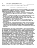 Statement on intolerance and discrimination against the Christians right to self-emancipation