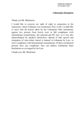 Statement in reply to NGOs statements