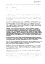 Statement on the need for international assistance to the investigation of the murder of the Russian opposition leader Boris Nemtsov