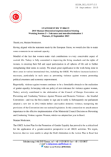 Statement by Turkey