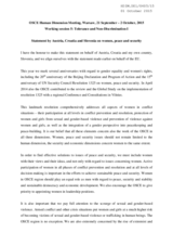 Statement by Austria, Croatia and Slovenia on women, peace and security