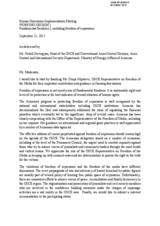 Statement on Freedom of Expression