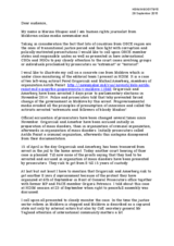 Statement by Ms. Marina Shupac