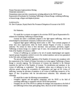 Statement on combating trafficking in human beings, refugees and displaced persons