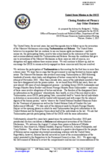 Closing Reinforced Plenary: Any Other Business. As prepared for delivery by Bridgette L. Walker, Deputy Coordinator for the OSCE, Office of European Security and Political Affairs, Department of State