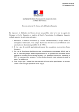 Right to reply by France