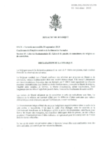 Belgian Declaration