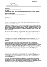 Statement by Mr. Romani Rose, Chairman of the Central Council of German Sinti and Roma