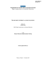 No security without access to justice