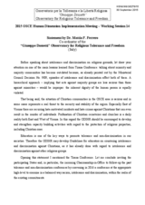 Statement by Dr. Mattia F. Ferrero Co-ordinator of the Giuseppe Dossetti Observatory for Religious Tolerance and Freedom (Italy)