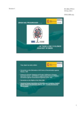 Presentation by Ms. Blanca Hernandez Oliver, Delegate for Gender-based Violence, Ministry of Health, Social Policy and Equality