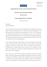 Opening Remarks by H.E. Amb. Lamberto Zannier 