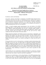 Statement by Ms Beatriz Balbin, First Deputy Director