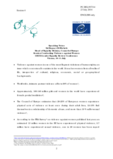 Statement by Ms. Liri Kopaci-Di Michele, Head of Equality Division