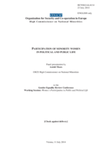 Statement by Ms. Astrid Thors