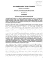 Statement by Ms. Erika Kvapilova, Women Country Represenative in Georgia