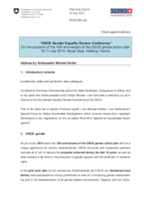 Statement by Amb. Michael Gerber, Special Representative for Global Sustainable Development