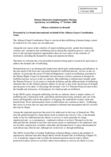 Aliance Statement on Demand presented on behalf the Alliance Expert Coordination Team