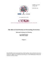 Report of an Informal Working Meeting on the Role of Civil Society in Preventing Terrorism