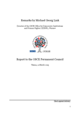 Address by Michael Georg Link: 'The OSCE Permanent Council Meeting, 12 March 2015'