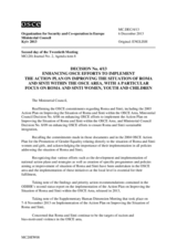 Decision No. 4/13 on the enhancing OSCE efforts to implement the Action Plan on Improving the Situation of Roma and Sinti Within the OSCE Area, With a Particular Focus on Roma and Sinti Women, Youth and Children