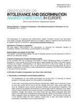 Current Challenges to Freedom of Expression for Christians