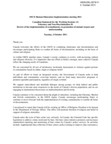 Statement by Canadian Delegation