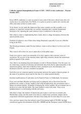 Statement by Collective Against Islamophobia in France (CCIF) on Islamophobia in Europe