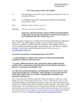 IFTC Intervention at 2011 OSCE HDIM