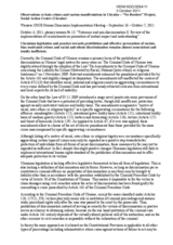 Observations regarding hate crimes and racism manifestations in Ukraine