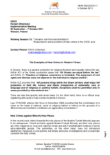 The Examples of Hate Crimes in Western Thrace