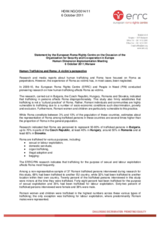 Human Trafficking and Roma: A victim's perspective