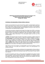 Life Sentence: Overrepresentation of Romani children in state care