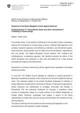 Statement of the Swiss Delegation