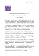 Statement Issued by Penal Reform International (PRI)