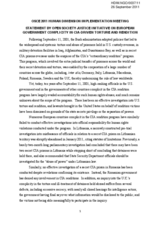 Statement by Open Society Justice Initiative on European Government Complicity in CIA-driven Torture and Rendition