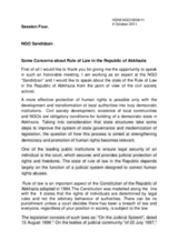 Rule of Law in the Republic of Abkhazia