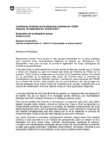  Liberté d’assemblée et d’association 