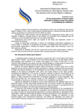 On the persecution of human rights defenders in Belarus under the pretext of combating tax violations