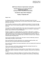 Statement by the Delegation of Canada on freedom of association