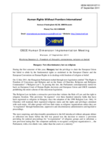 Hungary: New discriminatory law on religions - Russia:  Misuse of the law on extremism