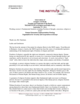 Intervention of Joseph K. Grieboski