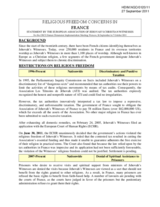 Religious Freedom Concerns in France