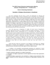 Escalation of Religious Discrimination in Kazakhstan