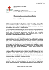 Blasphemy laws belong to history books